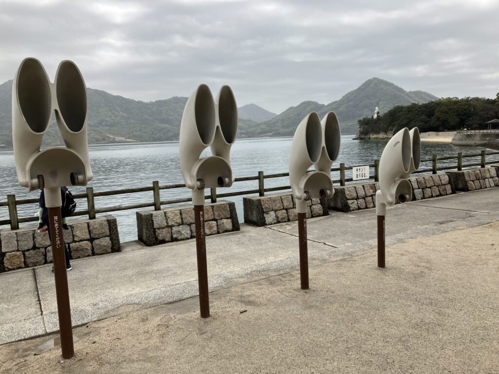 大久野島のうさぎ耳